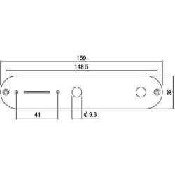 Панель для электроники Tele, черная GOTOH TC-07BS