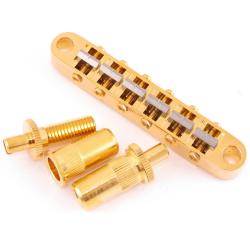 Tune-O-Matic Bridge, титановые седла, позолота GOTOH TI-103BT Gold