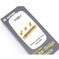 Tune-O-Matic Bridge, титановые седла, позолота GOTOH TI-103BT Gold