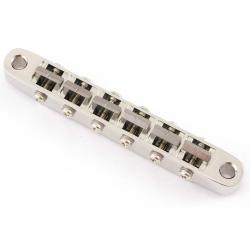 Tune-O-Matic Bridge, титановые седла, никель GOTOH TI-104B Nickel