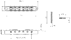 Tune-O-Matic Bridge, титановые седла, никель GOTOH TI-104B Nickel