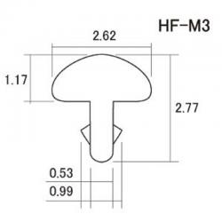 Лады Medium Standard, ширина 2.62 мм, один отрезок 25 см HOSCO HF-M3