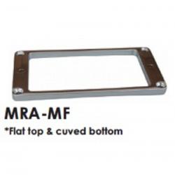 Рамка хамбакера металлическая радиусная, высота 4.9 мм, хром HOSCO MRA-MFCS