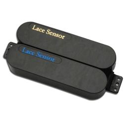 Звукосниматель для электрогитары, черные крышки LACE SENSOR Dually Blue Gold BK