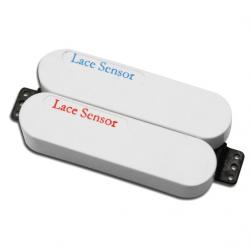 Звукосниматель для электрогитары, белые крышки LACE SENSOR Dually Red Blue WH