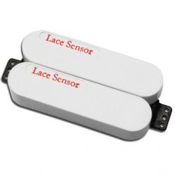 Звукосниматель для электрогитары, белые крышки LACE SENSOR Dually Red Red WH