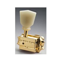 Винтаж колки (Gibson LP, SG, FV) 3+3, позолота, single ring button SCHALLER 520 ST6K Gold