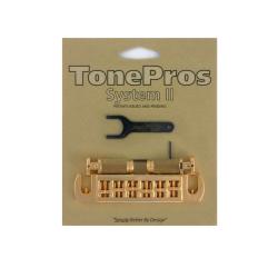 Бридж Wraparound, замковый (для PRS), позолота TONEPROS AVT2P-Gold