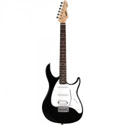 Электрогитара, форма Stratocaster, пассивные звукосниматели S-S-H PEAVEY Raptor Plus Black