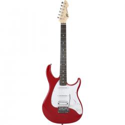 Электрогитара, форма Stratocaster, пассивные звукосниматели S-S-H PEAVEY Raptor Plus Red