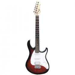 Электрогитара, форма Stratocaster, пассивные звукосниматели S-S-H PEAVEY Raptor SSH Brown Sunburst