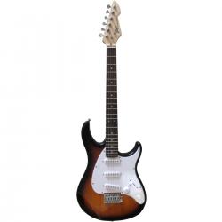 Электрогитара, форма Stratocaster, пассивные звукосниматели S-S-S PEAVEY Raptor SSS Tobacco Sunburst