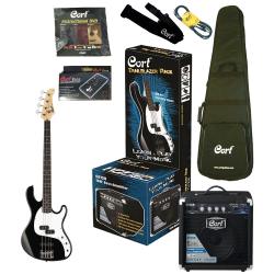 Комплект бас-гитариста: бас-гитара GB-PJ, 4 струны, цвет черный CORT CBP-PJ Black