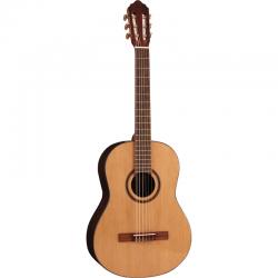 Классическая гитара, верхняя дека ель, обечайка - эбони, гриф - махогани, накладка - мербау, 19 л, верхний порожек 52мм, цвет Natural CORT AC160 Natural