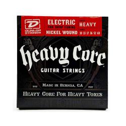 Струны для 6-струнной электрогитары HEAVY CORE, 10-60 DUNLOP DHCN Heavy Core Nickel Plated Steel 10-60 6 String