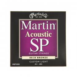 Струны для акустической гитары 11-52, бронза 80/20 MARTIN 41MSP3050