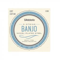 Струны для пятиструнного банджо, light D'ADDARIO J-60