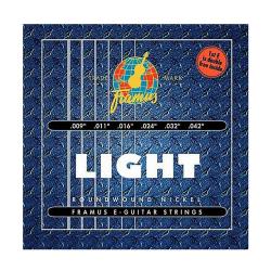 Струны для электрогитары Blue Label 9-42 (Light), никель FRAMUS 45200L