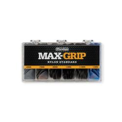 Упаковка ассорти 216 медиаторов Nylon Max Grip в коробке с отделениями DUNLOP 4491
