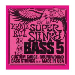 Струны для 5-струнной бас-гитары Nickel Wound Bass Super Slinky 5 (40-60-75-95-125) ERNIE BALL 2824