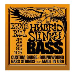 Струны для бас-гитары Nickel Wound Bass Hybrid Slinky (45-65-85-105) ERNIE BALL 2833