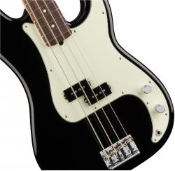 Бас-гитара American Pro Precision Bass, цвет черный, палисандровая накладка грифа FENDER AM PRO P BASS RW BK
