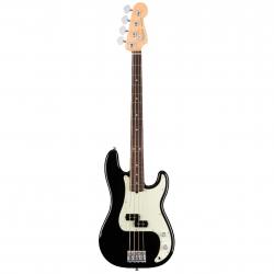 Бас-гитара American Pro Precision Bass, цвет черный, палисандровая накладка грифа FENDER AM PRO P BASS RW BK