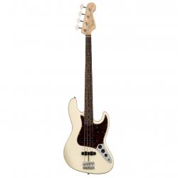 Бас-гитара с кейсом, цвет белый FENDER American Original 60s Jazz Bass Rosewood Fingerboard Olympic White