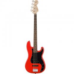 Бас-гитара, цвет красный с черным пикгардом SQUIER by FENDER AFFINITY PJ BASS BWB PG RCR