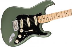 Электрогитара American Pro Stratocaster, цвет антик олив, кленовая накладка грифа FENDER AM PRO STRAT MN ATO