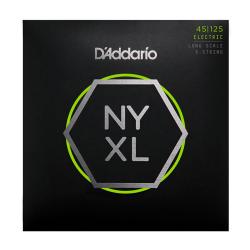 Струны для 4-струнной бас-гитары, калибр 45-125 D'ADDARIO NYXL45125