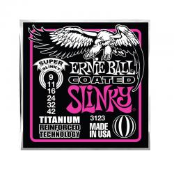 Струны для электрогитары Titanium RPS Super Slinky (9-11-16-24-32-42) ERNIE BALL 3123