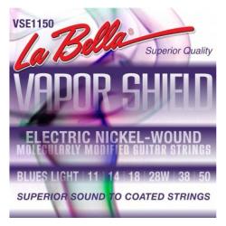 Струны для электрогитары, (011-014-018-028-038-050), сталь с круглой никелированной обмоткой LA BELLA VSE1150