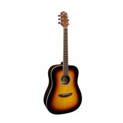 Акустическая гитара, цвет санберст FLIGHT D-200 3TS