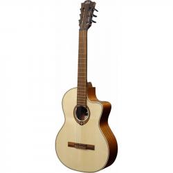 Классическая гитара с подключением, цвет натуральный LAG GLA OC88CE