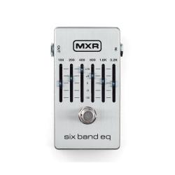 Эффект гитарный, 6-полосный графический эквалайзер, серебристый корпус MXR M109S Six Band Graphic EQ