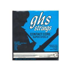 Струны для бас-гитары, стальная обмотка GHS L5200 Contact Core Super Steels Light 40-100