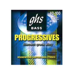 Струны для бас-гитары, обмотка высокомагнитный сплав GHS L8000 Progressives Light 40-100