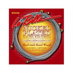 Струны для бас-гитары, калибр 45-105 LA BELLA SN45 Nickel Rounds 45-105