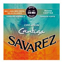 Струны для классической гитары SAVAREZ 510MRJ Creation Cantiga Blue/Red Mixed Tension