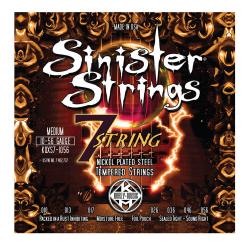 Струны для 7-струнной электрогитары KERLY KQXS7-1056 Sinister 7 Strings Nickel Plated Steel Tempered