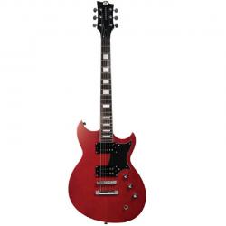 Электрогитара, массив корины, кленовый гриф REVEREND Sensei RA Railhammer Satin Wine Red