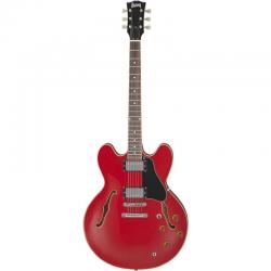 Электрогитара типа Gibson ES -335 с кейсом, Cherry Red BURNY RSA65 CR
