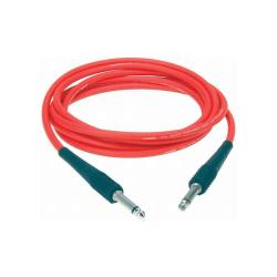 Готовый инструментальный кабель, длина 4.5м, разъемы Mono Jack (прямой-прямой), цвет красный KLOTZ KIK4.5PPRT
