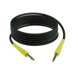 Готовый инструментальный кабель, чёрн., прямые разъёмы Mono Jack (жёлтого цвета), дл. 6 м KLOTZ KIKC6.0PP5