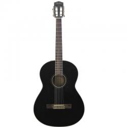 Классическая гитара, топ массив ели, цвет черный FENDER CN-60S Nylon Black LR