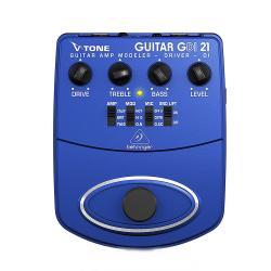 Педаль моделирования гитарных усилителей / предусилитель для прямой записи / директ бокс BEHRINGER GDI21 V-Tone Guitar