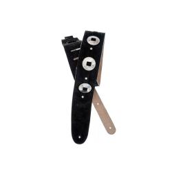 Гитарный ремень, замша, Deluxe Suede Strap, цвет черный, Conchos PLANET WAVES 25SSC00