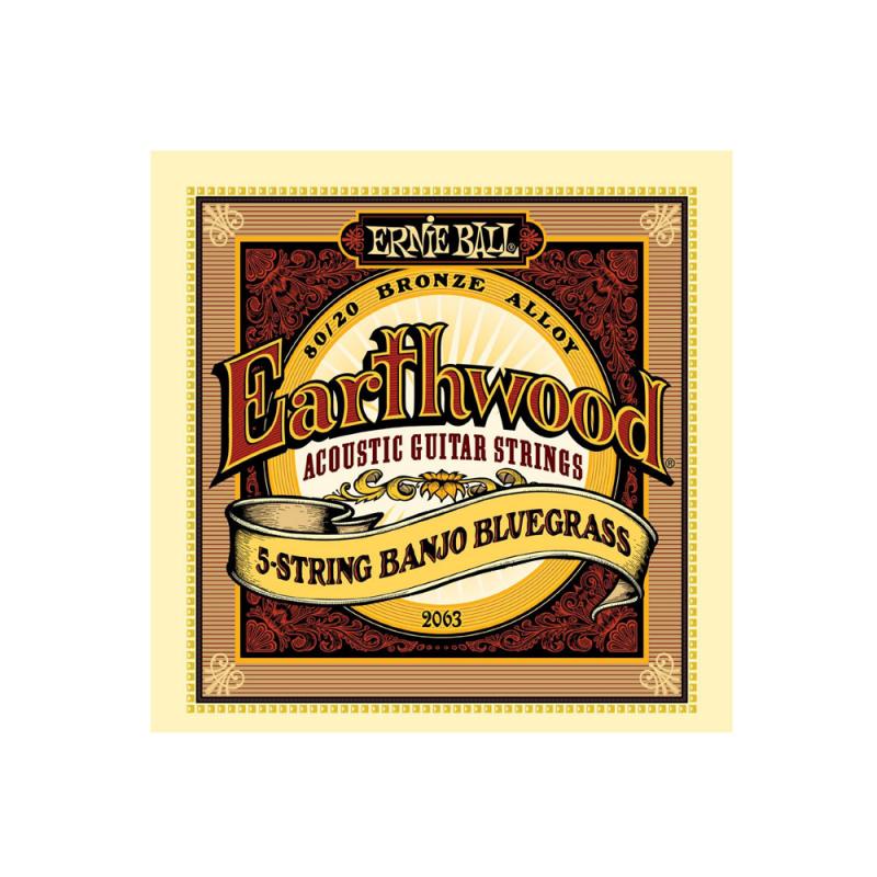  Струны для 5 стр. банджо Earthwood 80, 20 Bronze Bluegrass (9-11-13-20w-9) ERNIE BALL 2063