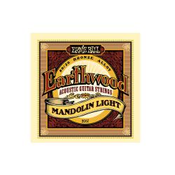Струны для мандолины Earthwood 80, 20 Bronze Light (9-13-22w-34) ERNIE BALL 2067